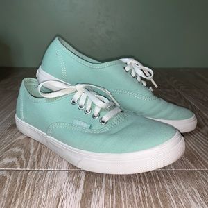 Vans mint green color women’s junior size 5.5